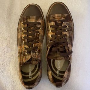 Men’s Plaid Low Top Converse Sneakers